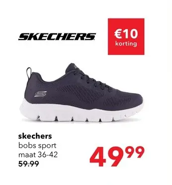 Aanbieding: Skechers BOBS Sport B Lite dames sneakers blauw