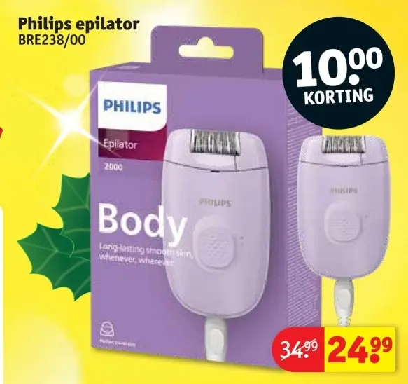 Aanbieding: Philips epilator BRE238/00