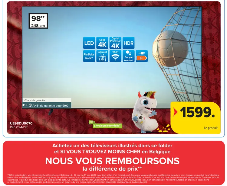 Offre: TV UE98DU9070