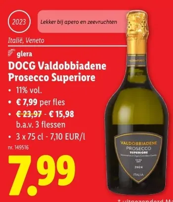 Promotie: DOCG Valdobbiadene Prosecco Superiore