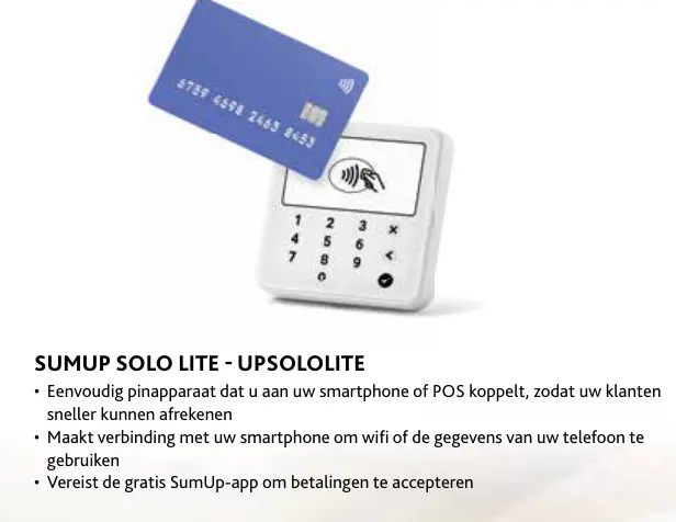 Aanbieding: Sumup solo lite - upsololite