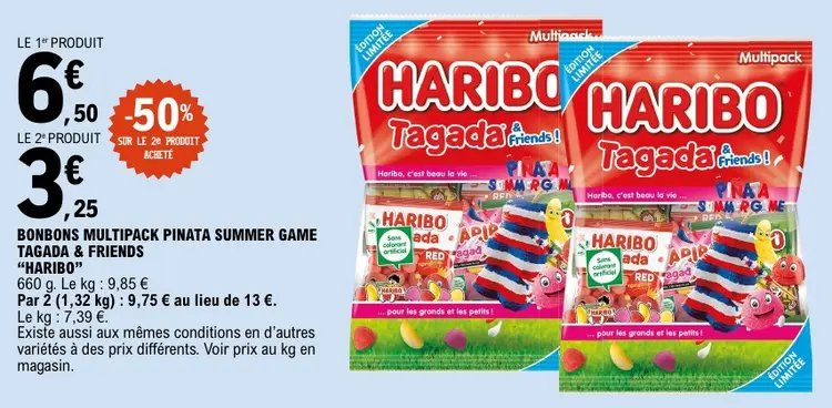 Offre: Bonbons multipack pinata summer game tagada &
