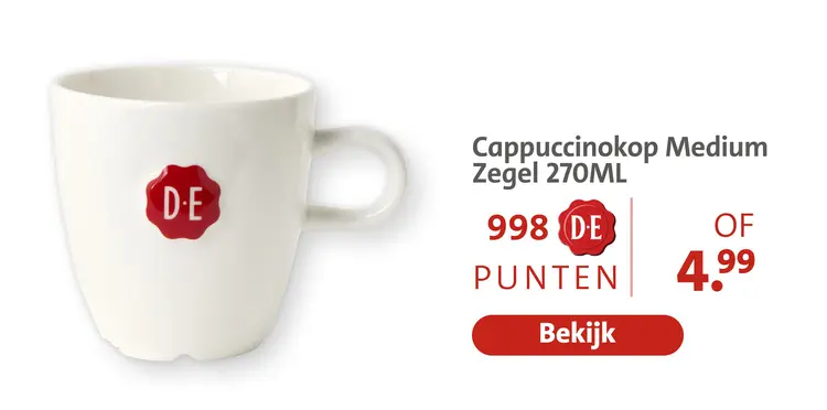 Aanbieding: Cappuccinokop Medium