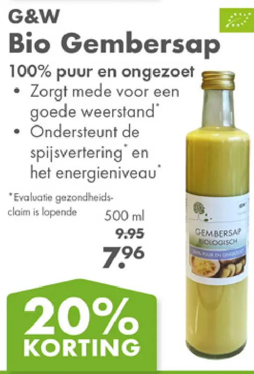 Aanbieding: Bio Gembersap