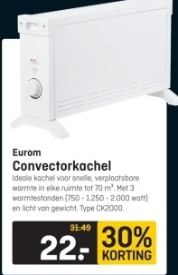 Aanbieding: Convectorkachel