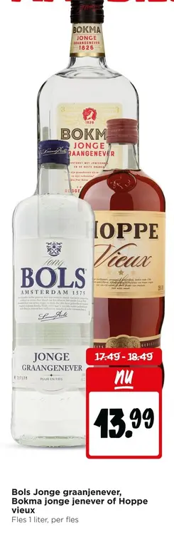 Aanbieding: Jonge graanjenever, jonge jenever of vieux