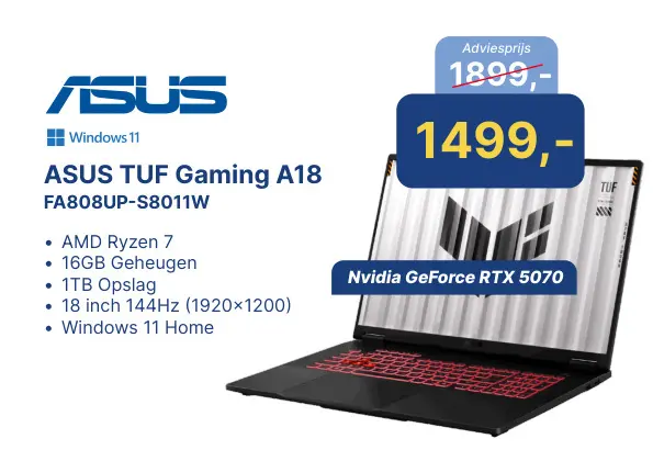 Aanbieding: ASUS TUF Gaming A18 FA808UP-S8011W