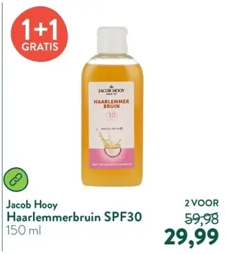 Aanbieding: Jacob Hooy Haarlemmerbruin SPF30