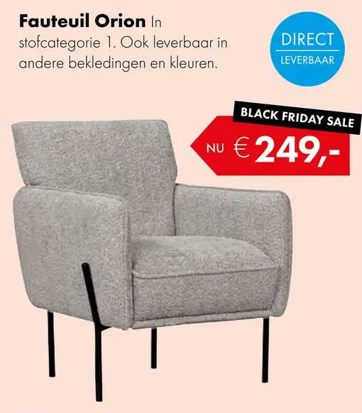 Aanbieding: Orion fauteuil dove