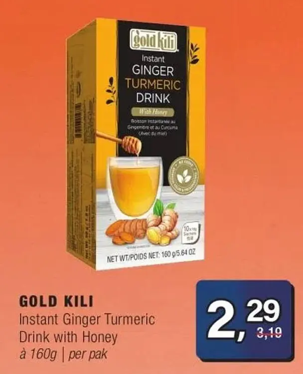 Aanbieding: Instant Ginger Turmeric Drink with Honey