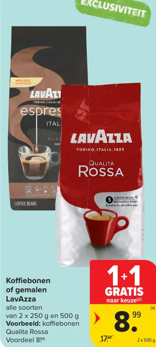 Promotie: Koffiebonen of gemalen