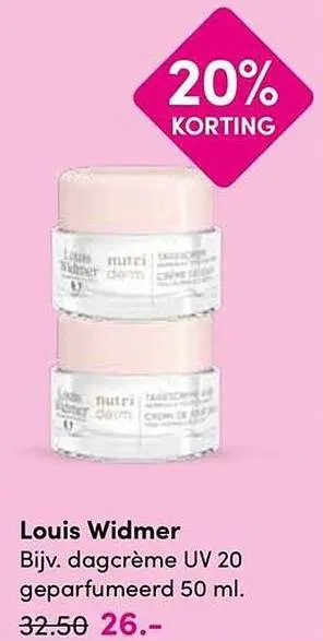 Aanbieding: dagcrème UV 20 geparfumeerd