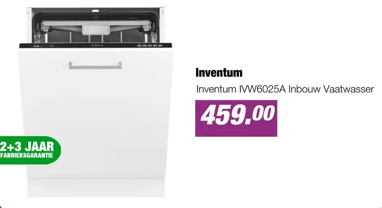 Aanbieding: Inventum IVW6025A Inbouw Vaatwasser