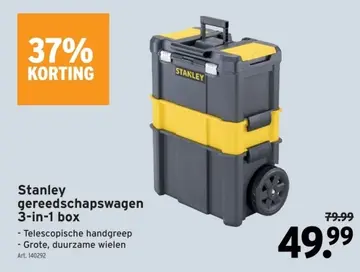 Aanbieding: Stanley gereedschapswagen 3-in-1 box