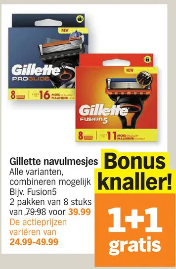 Promotie: Gillette navulmesjes