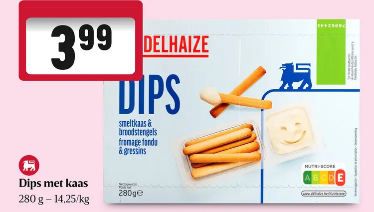 Aanbieding: Dips met kaas