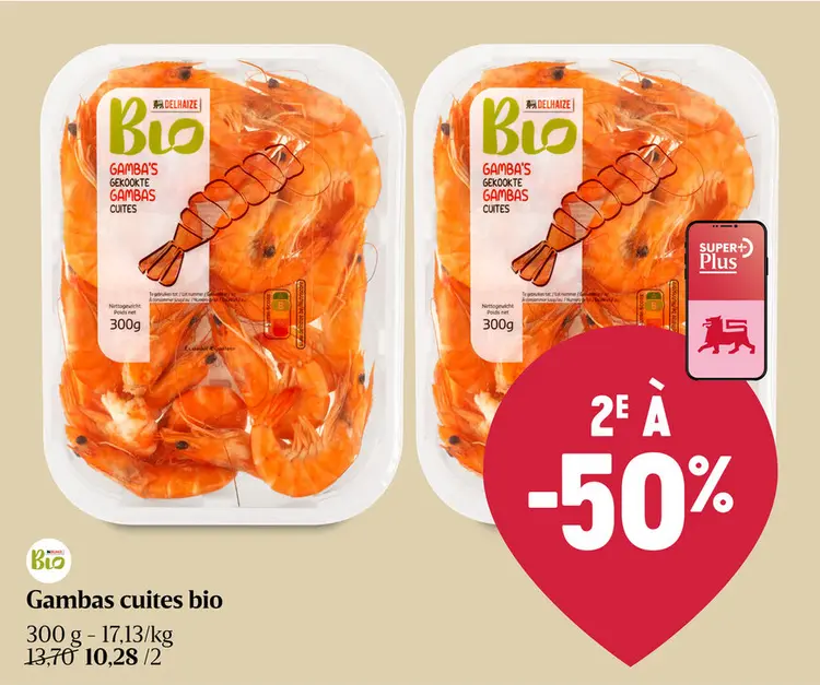 Offre: Gambas | Cuites | Bio