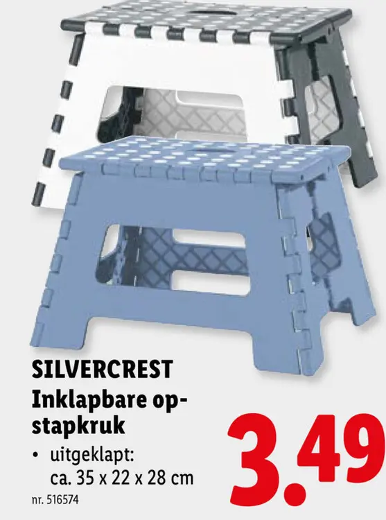 Promotie: SILVERCREST Inklapbare op-stapruk