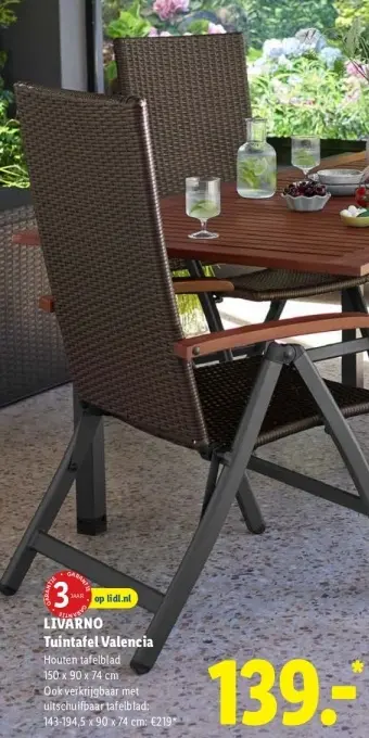 Aanbieding: Tuintafel Valencia