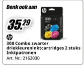 Promotie: 308 Combo zwarte/driekleureninktcartridges