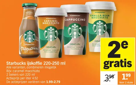 Aanbieding: Starbucks ijskoffie
