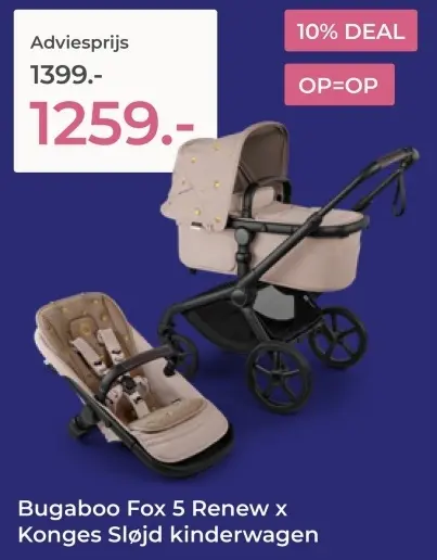 Aanbieding: Fox 5 Renew x Konges Sløjd kinderwagen
