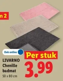 Aanbieding: Chenille badmat