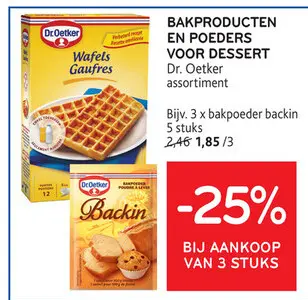 Promotie: Bakproducten en poeders voor dessert