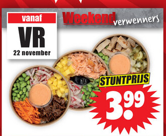 Aanbieding: Weekendverwenner pokébowls