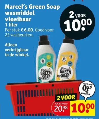 Aanbieding: Marcel's Green Soap wasmiddel vloeibaar