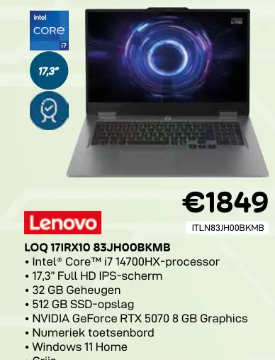 Promotie: Loq 17irx10 83jh00bkmb