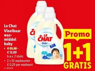 Promotie: Vloeibaar wasmiddel baby