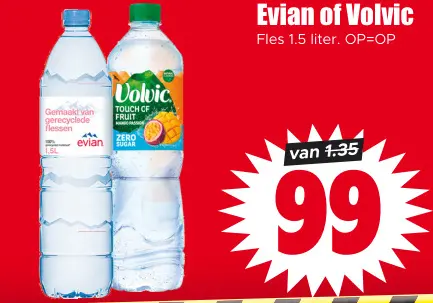 Aanbieding: Evian of Volvic