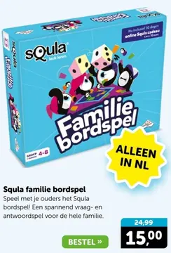 Aanbieding: Squla familie bordspel