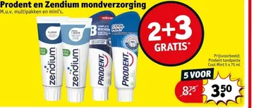 Aanbieding: Prodent en Zendium mondverzorging
