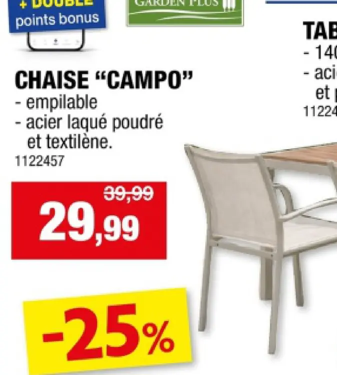 Offre: Chaise "campo"
