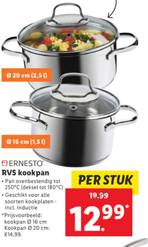 Aanbieding: ERNESTO RVS kookpan