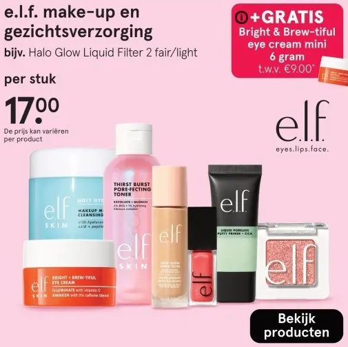 Aanbieding: Make-up en gezichtsverzorging