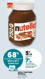 Aanbieding: PATE A TARTINER NUTELLA