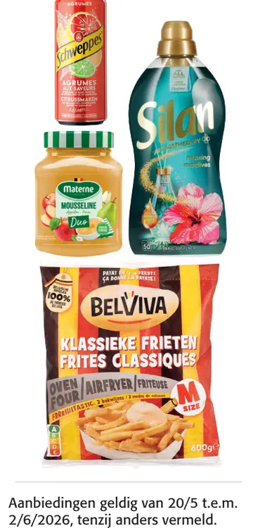 Promotie: Schweppes Agrumes, Materne Mousseline Duo, Si