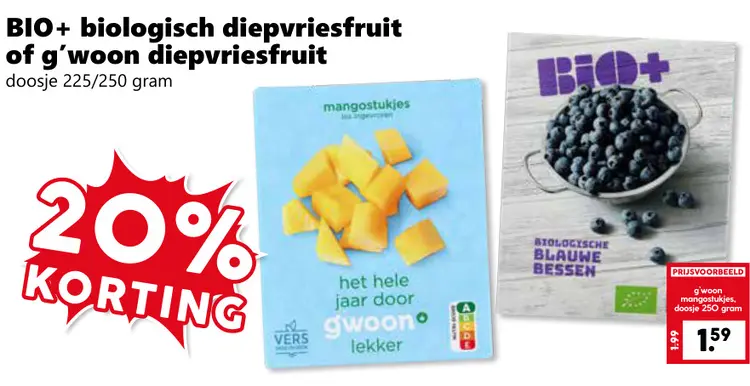 Aanbieding: diepvriesfruit