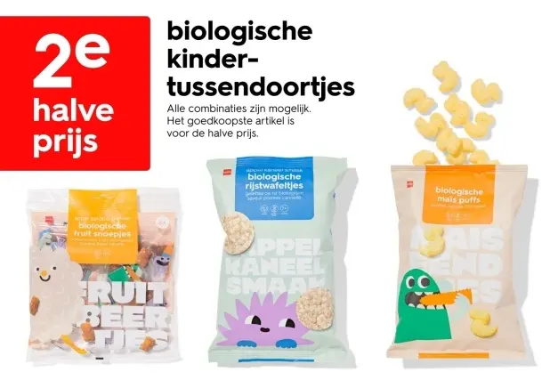 Aanbieding: biologische kinder-tussendoortjes