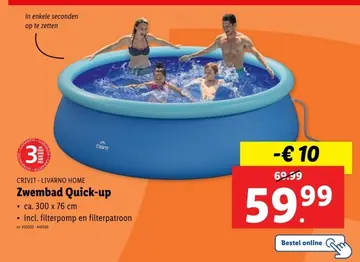 Aanbieding: Zwembad Quick-up