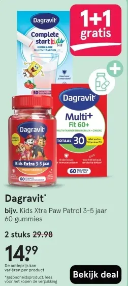 Aanbieding: Dagravit Kids Xtra Paw Patrol