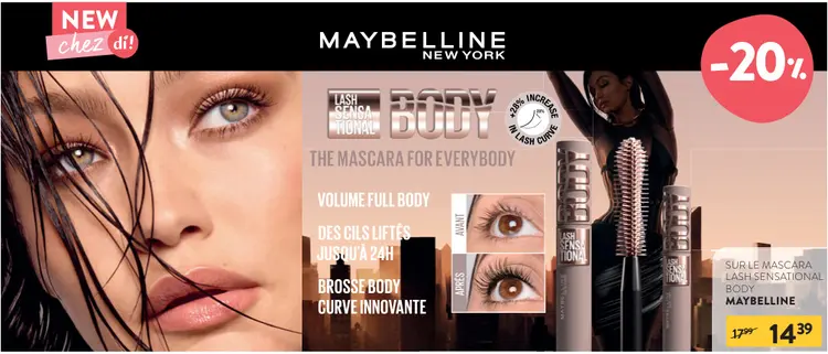 Offre: Lash Sensational Body Mascara