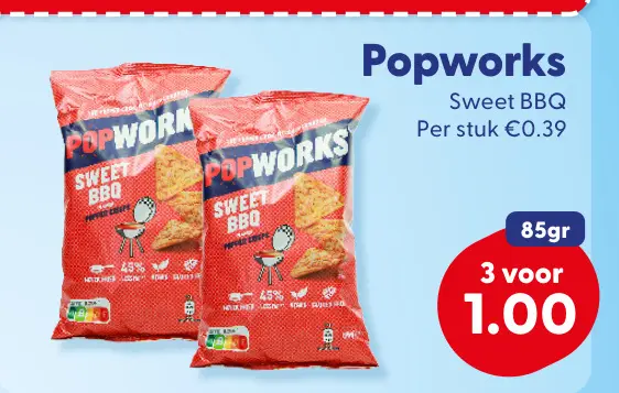 Aanbieding: Popworks Sweet BBQ