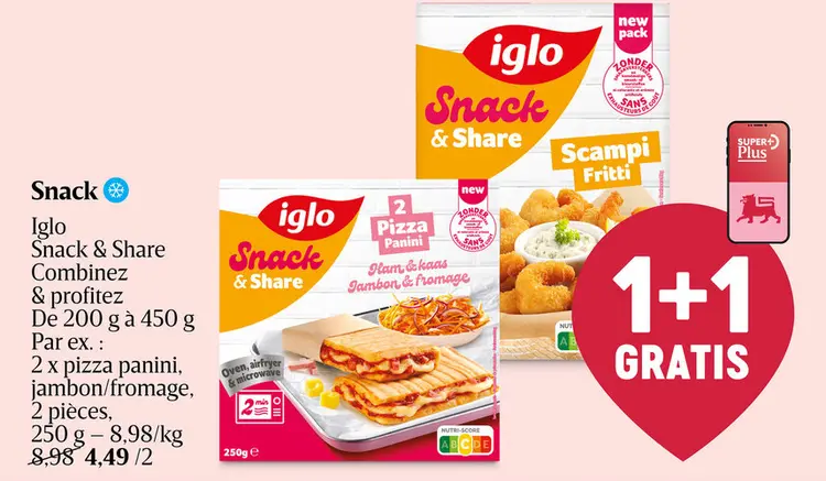 Offre: Snack Iglo Snack & Share