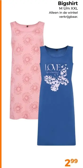 Aanbieding: Bigshirt