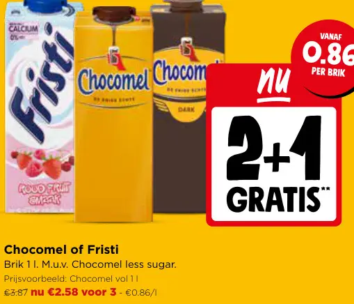 Promotie: Chocomel of Fristi