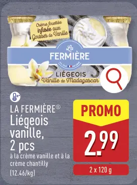Offre: Liégeois vanille
